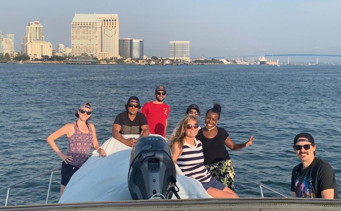 US fellowship sailing in the San Diego Harbor